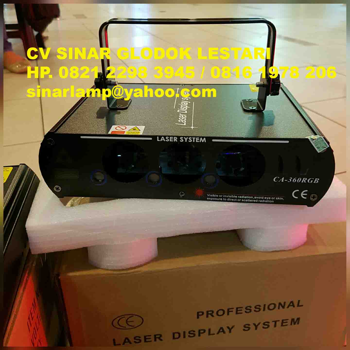 Lampu Laser Show 3 mata RGB 3 warna